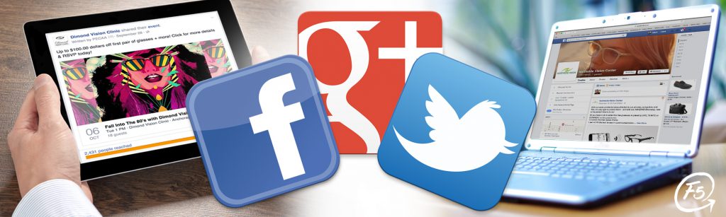 facebook google twiter contenidos para marketing digital